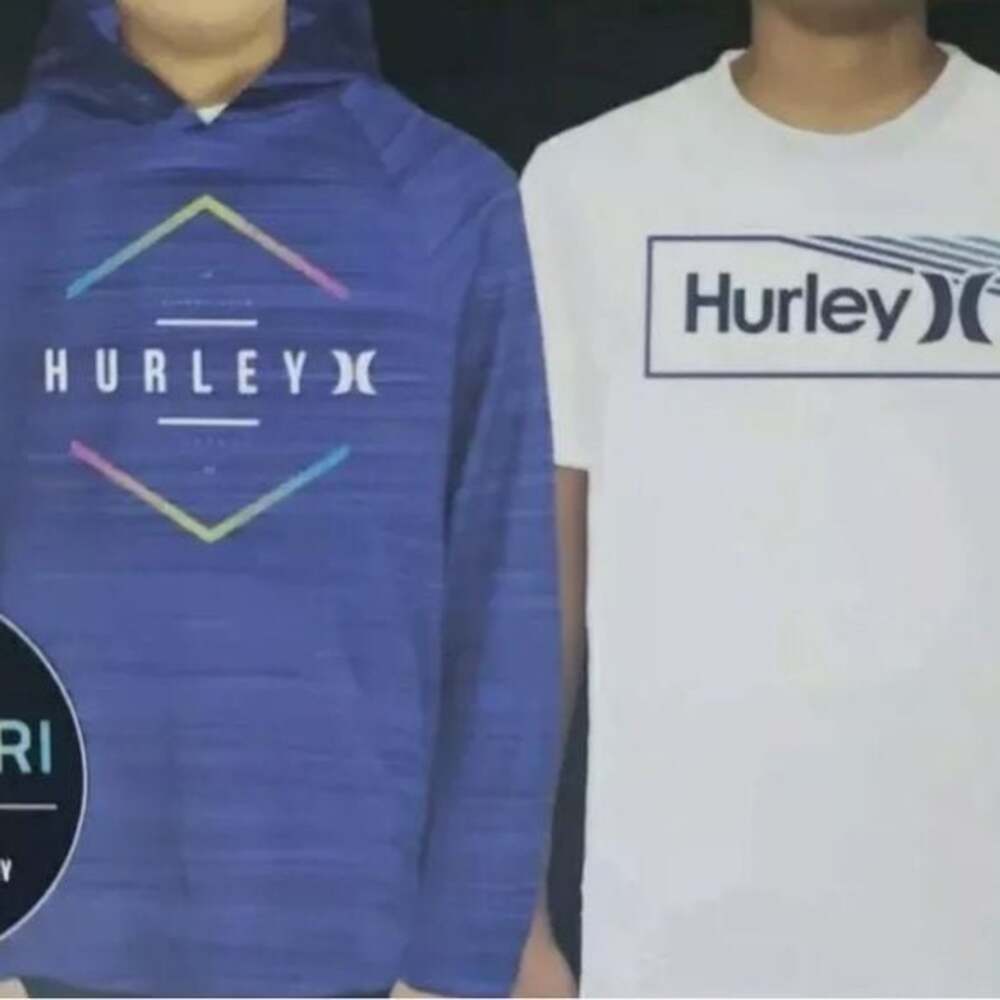 Hurley Kids Blue Hoodie and White Tee Set NWT